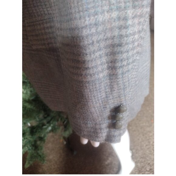 Vintage Austin Manor Plaid Wool Academia Preppy Sport Coat Jacket Men 39R - Picture 8 of 10